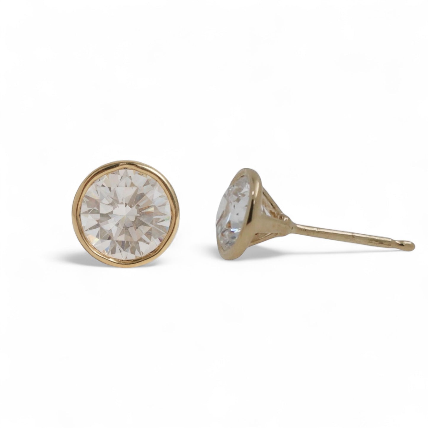 BROQUELES 1.00 CT BISEL LAB GROWN