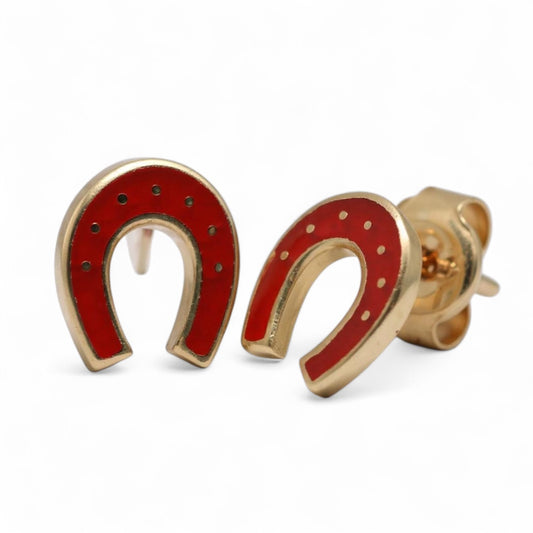 ARETES NIÑAS ESMALTE HERRADURA