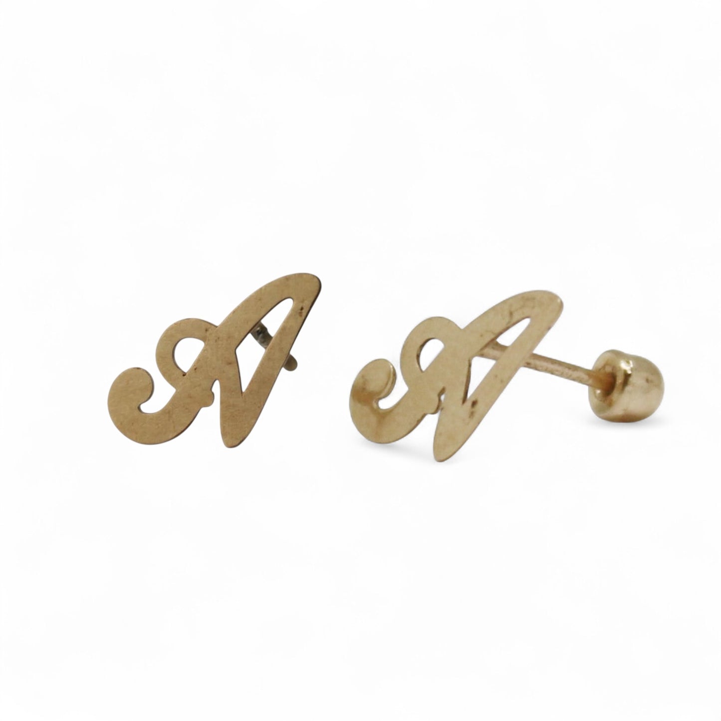 ARETES NIÑAS INICIAL A ORO