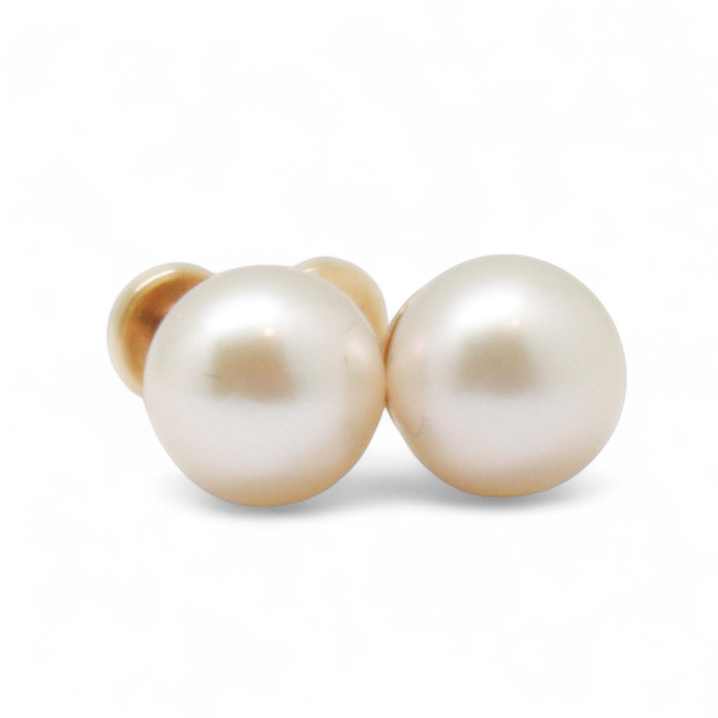 ARETES NIÑAS PERLA ORO