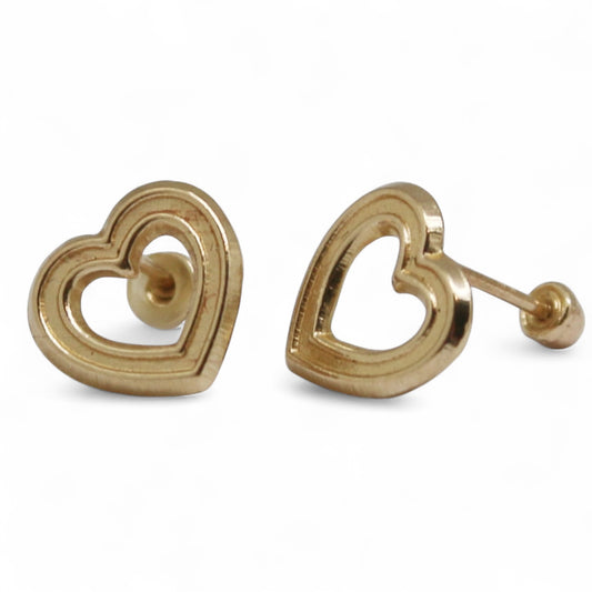 ARETES NIÑAS CORAZON