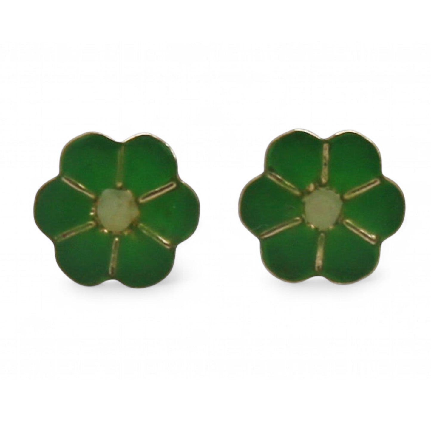 ARETES NIÑAS ESMALTE FLOR