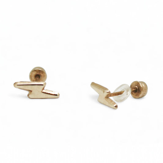 ARETES NIÑAS RAYO ORO