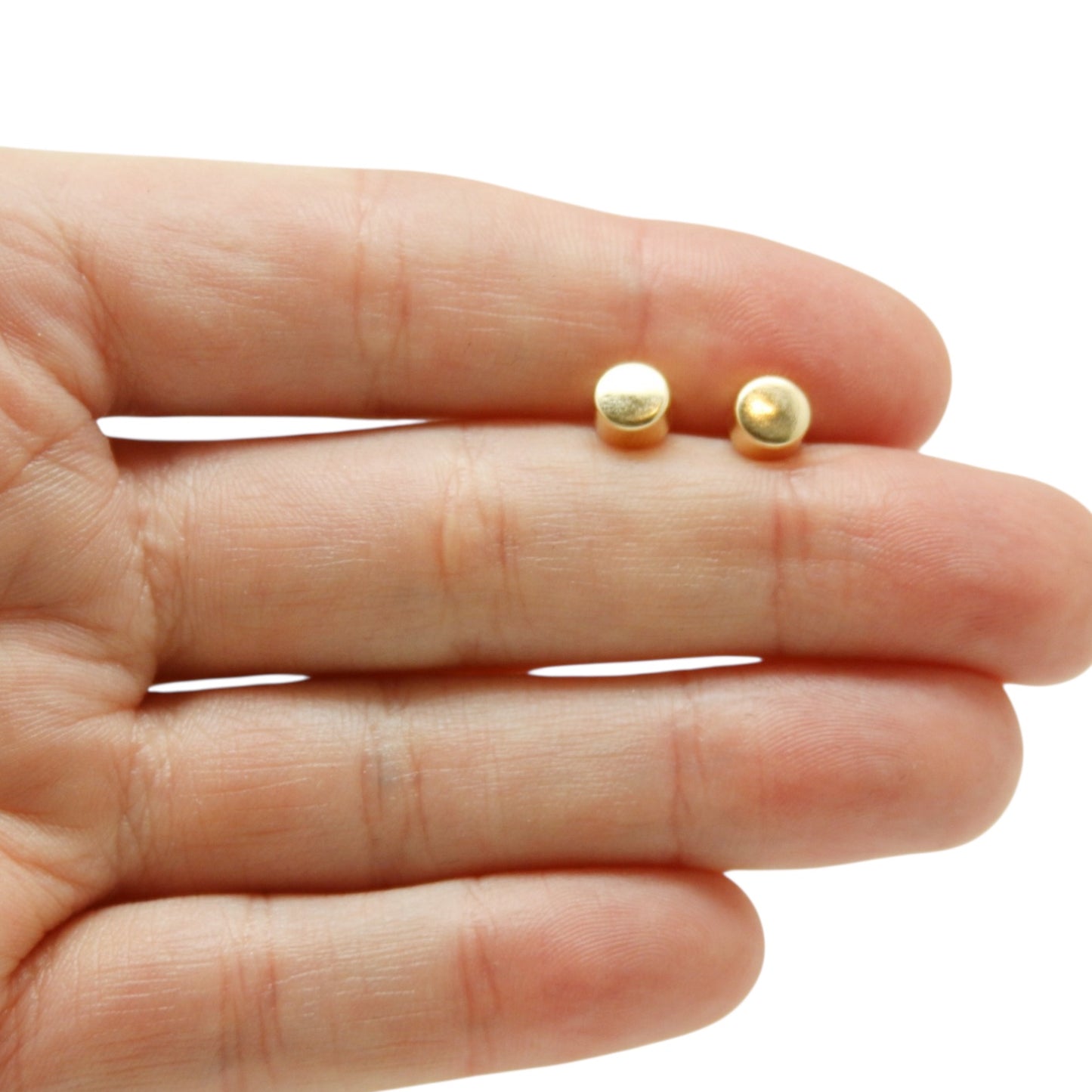 ARETES NIÑAS TACHUELA ORO