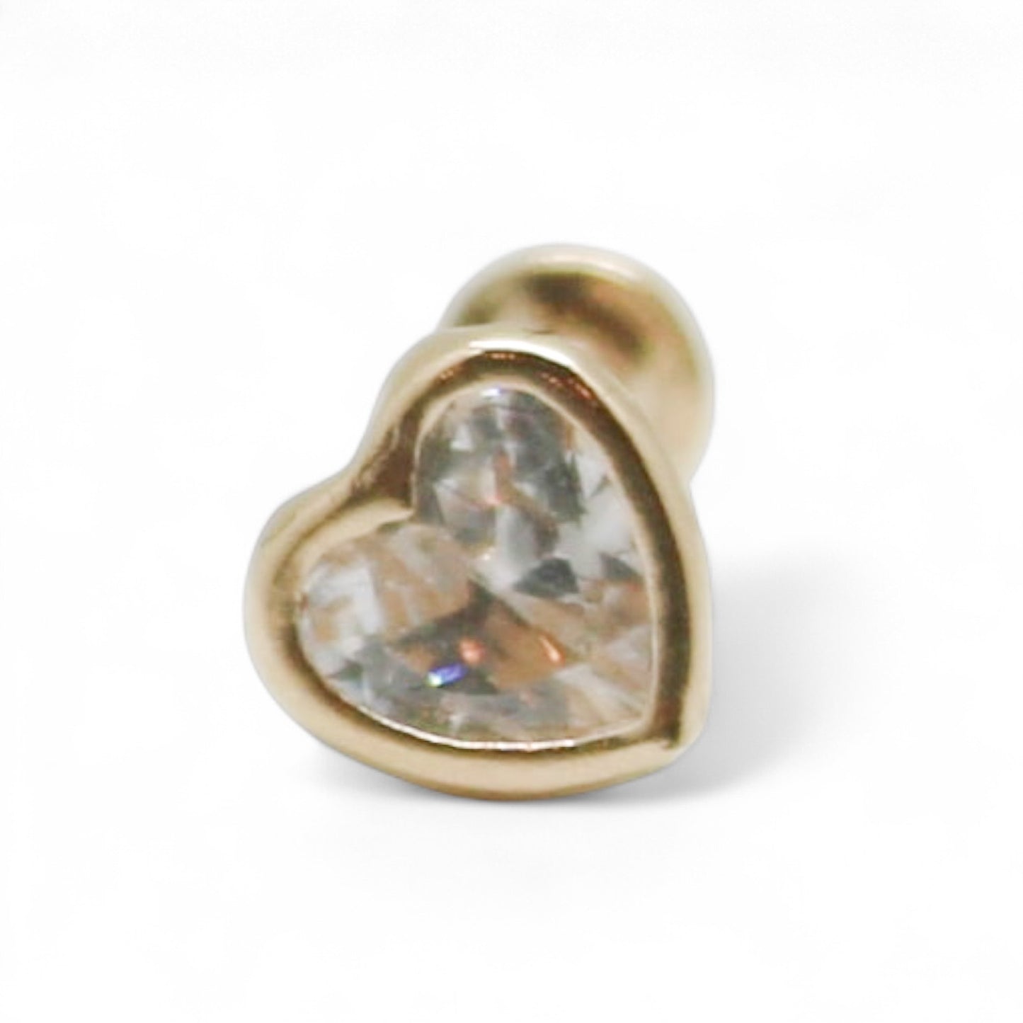 PIERCING CORAZON CIRCONIA ORO