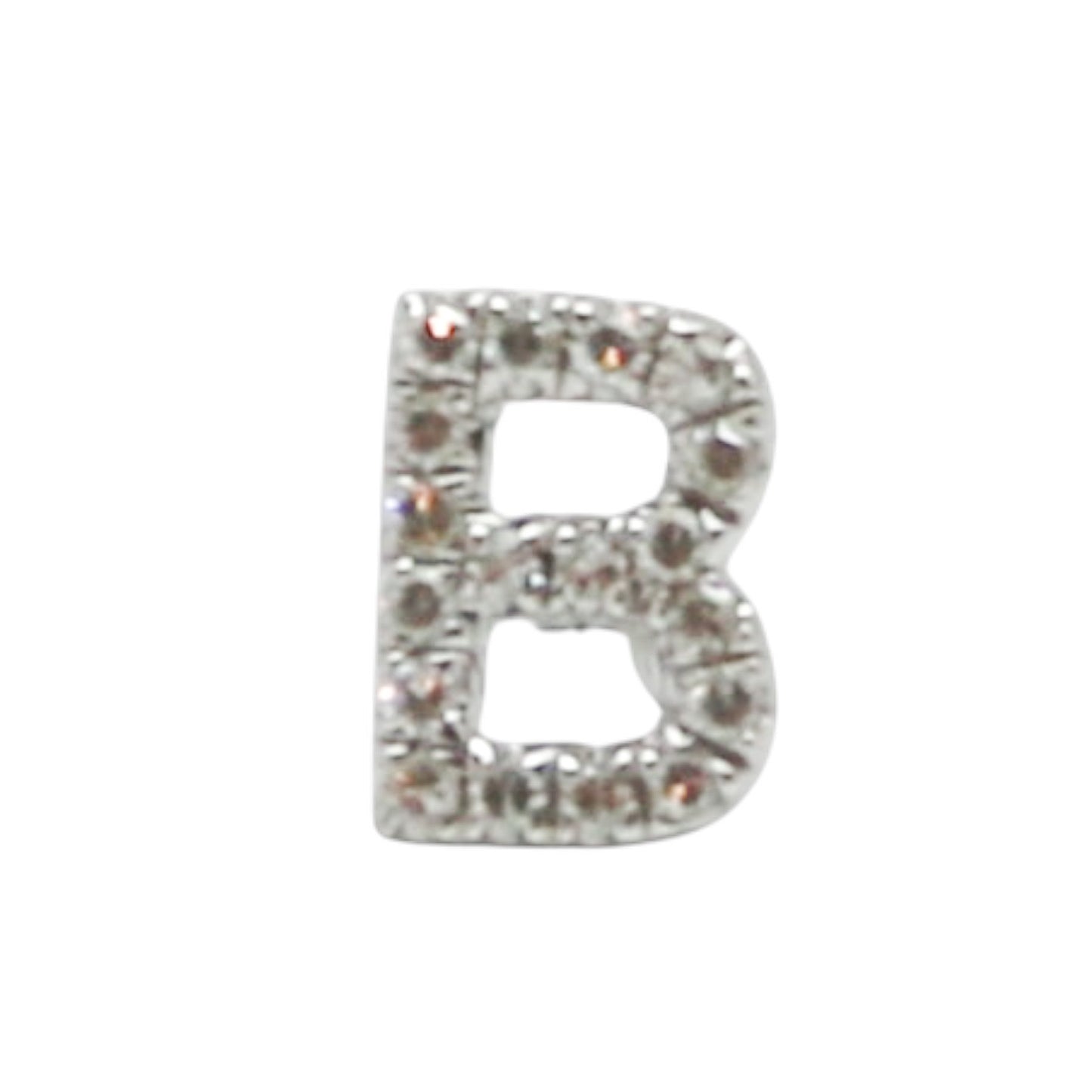 PIERCING INICIAL "B" DIAMANTES