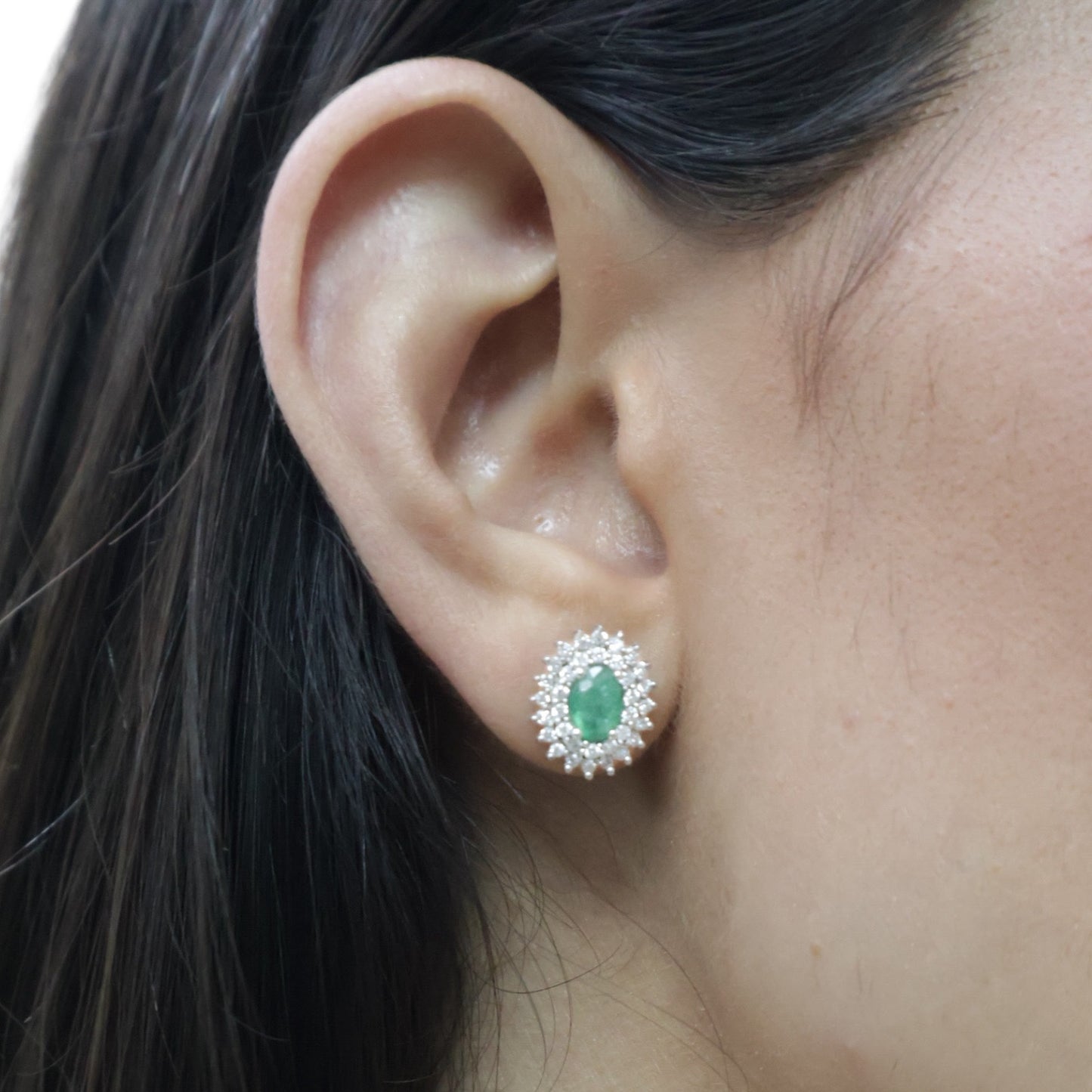 ARETES FLOR ESMERALDA