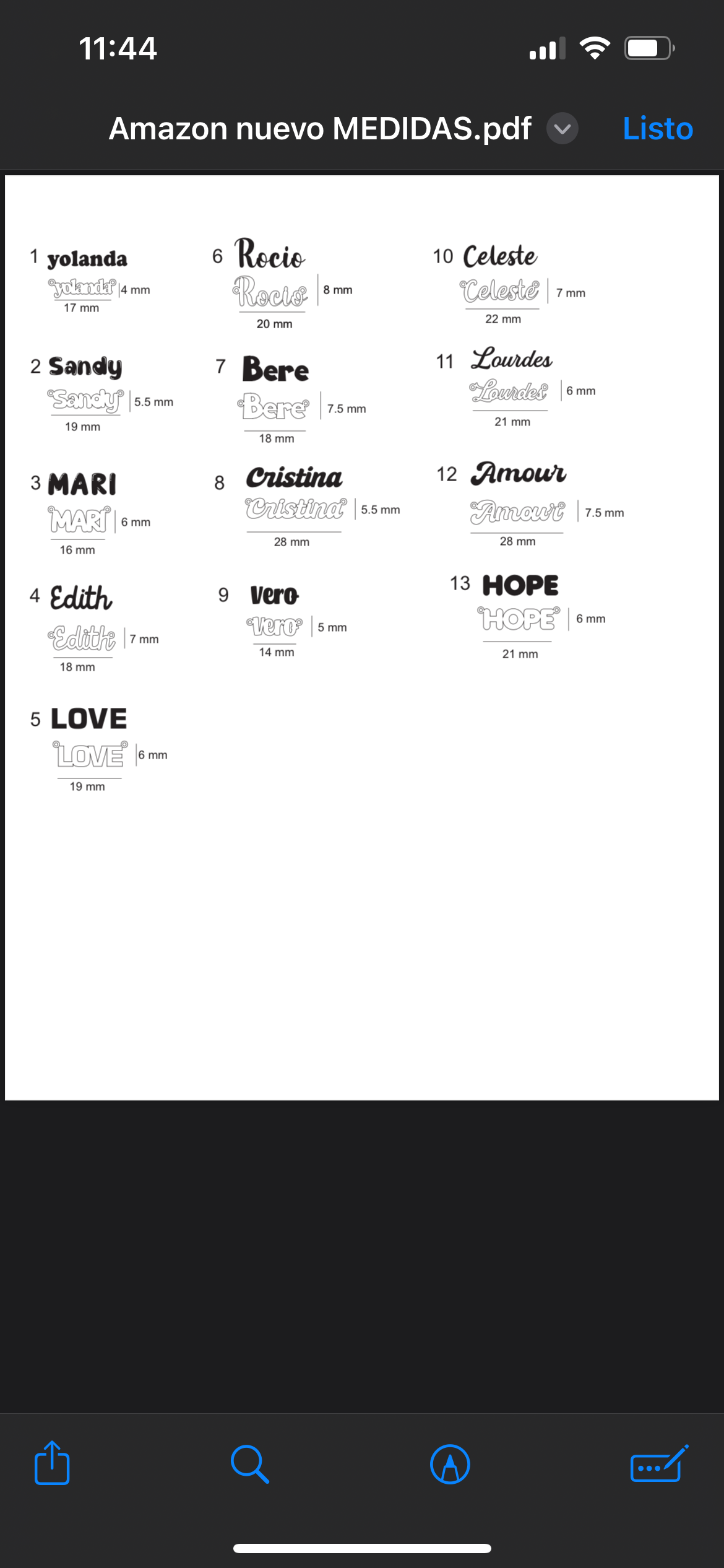 COLLAR 1 NOMBRE Personalizado