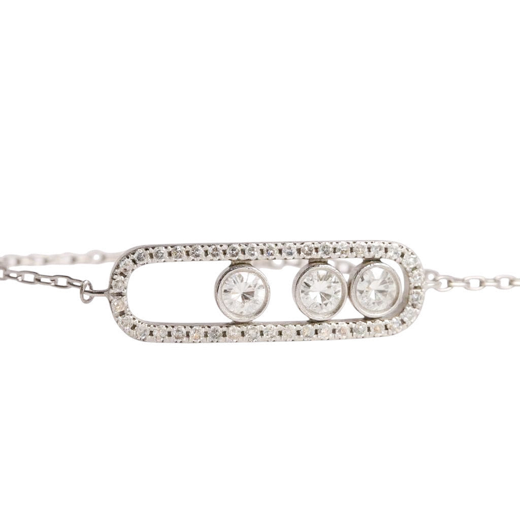 PULSERA ORO BLANCO