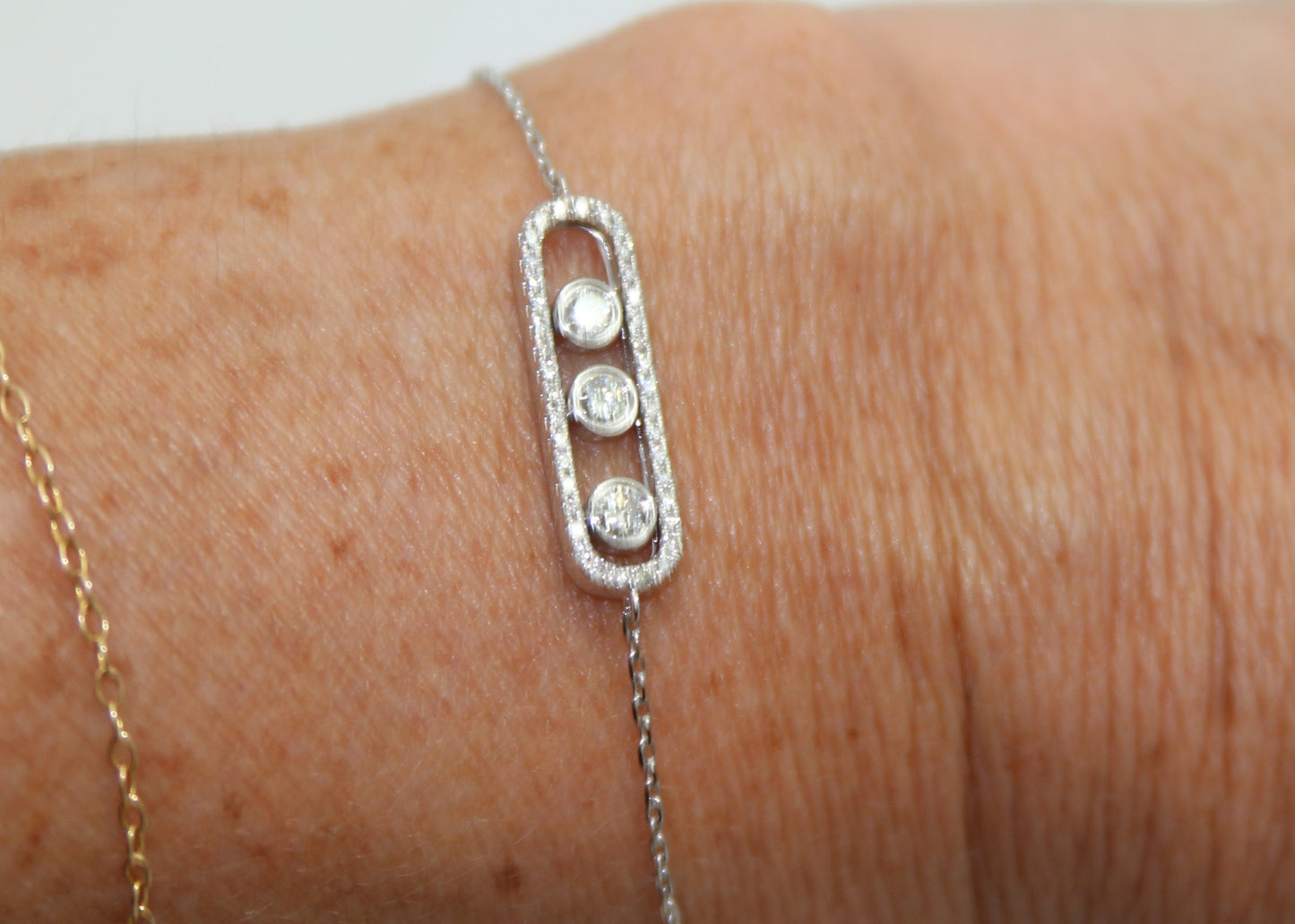 PULSERA ORO BLANCO