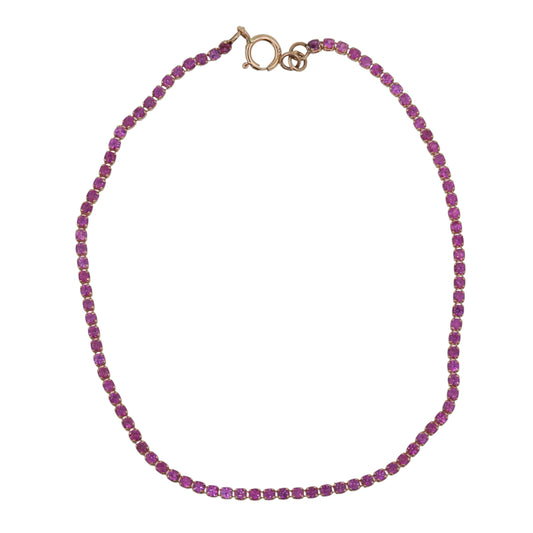 PULSERA TENNIS ZAFIRO ROSA 1.50 CT