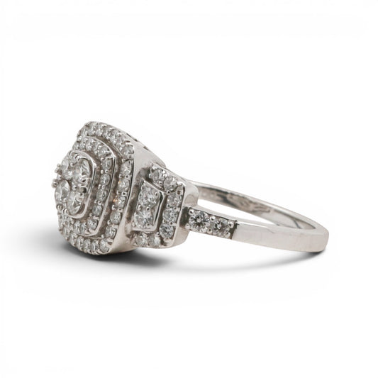 ANILLO CUADRADO DIAMANTES