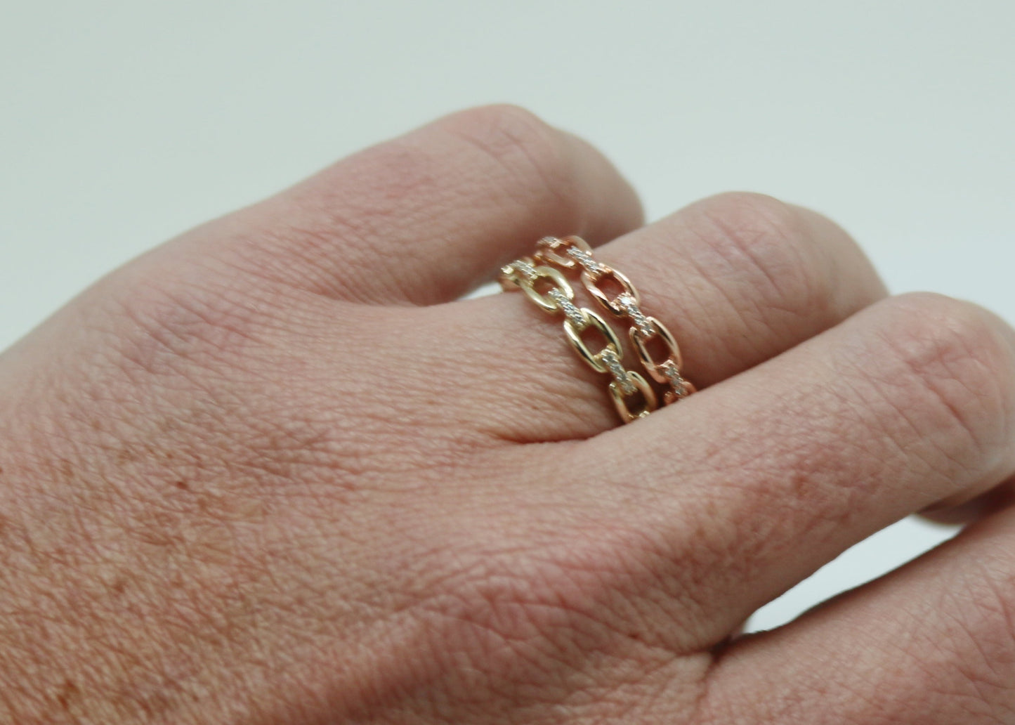 ANILLO LINKS DIAMANTES