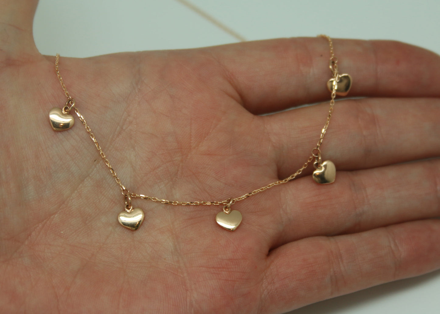 COLLAR CORAZONES COLGANTES