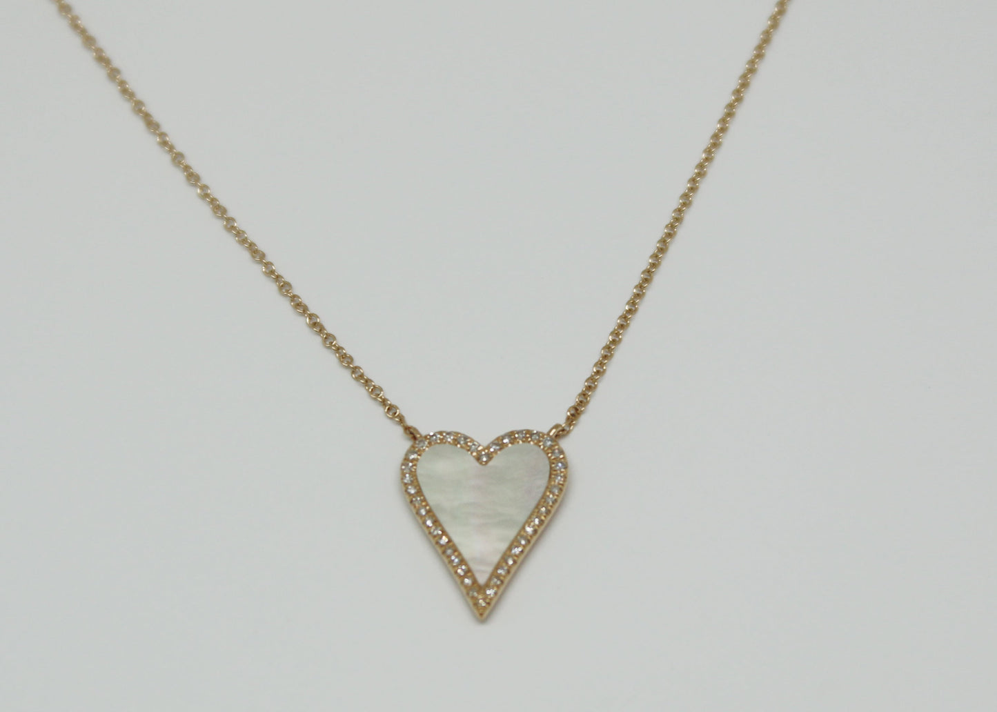 COLLAR CORAZON MADRE PERLA