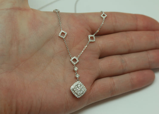 COLLAR ROMBO DIAMANTES