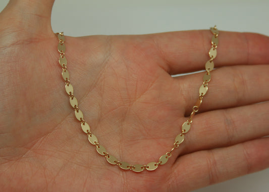 COLLAR - CHOKER OVALES ORO