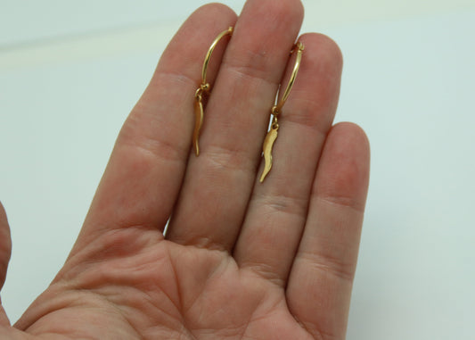 ARRACADAS CUERNO COLGANTE