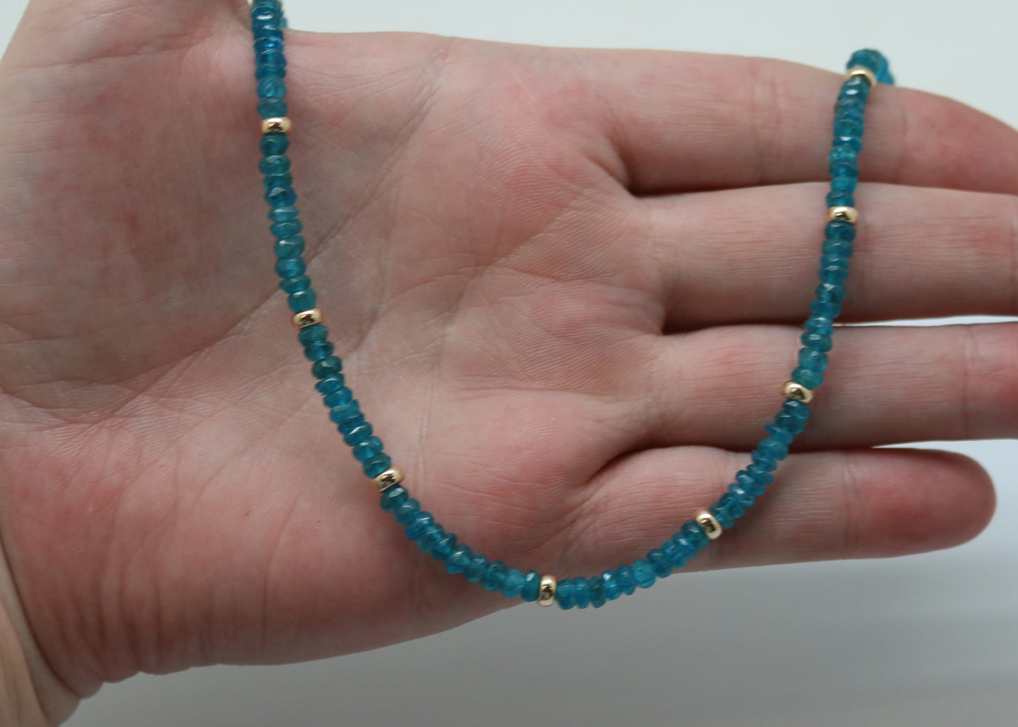 COLLAR BIRTHSTONE APATITA - GEMINIS