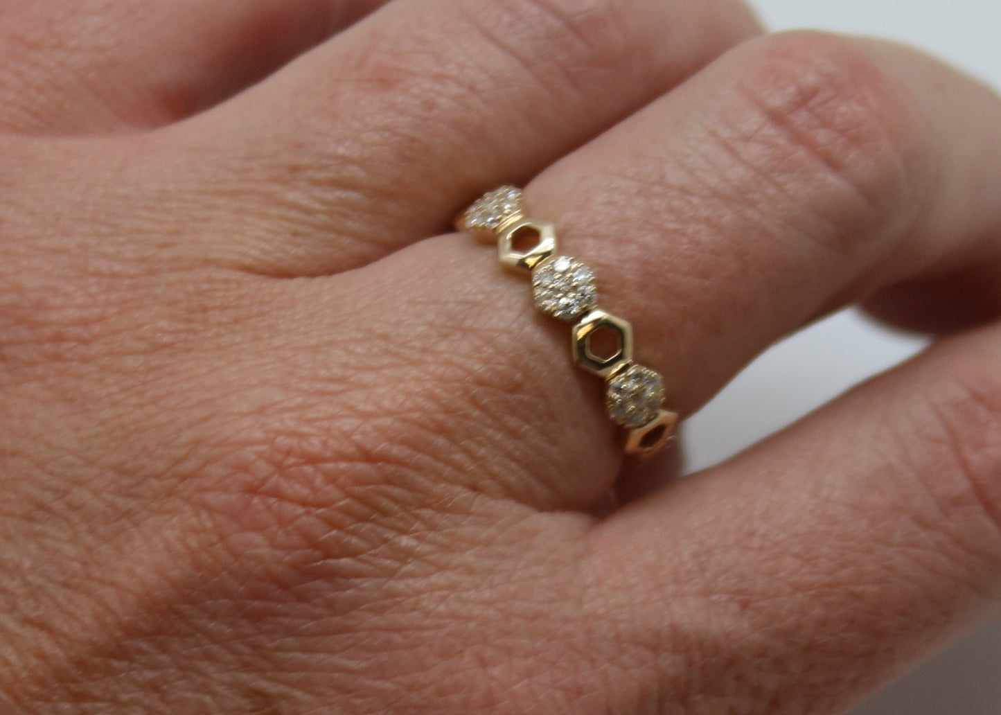ANILLO ROMBO DIAMANTES