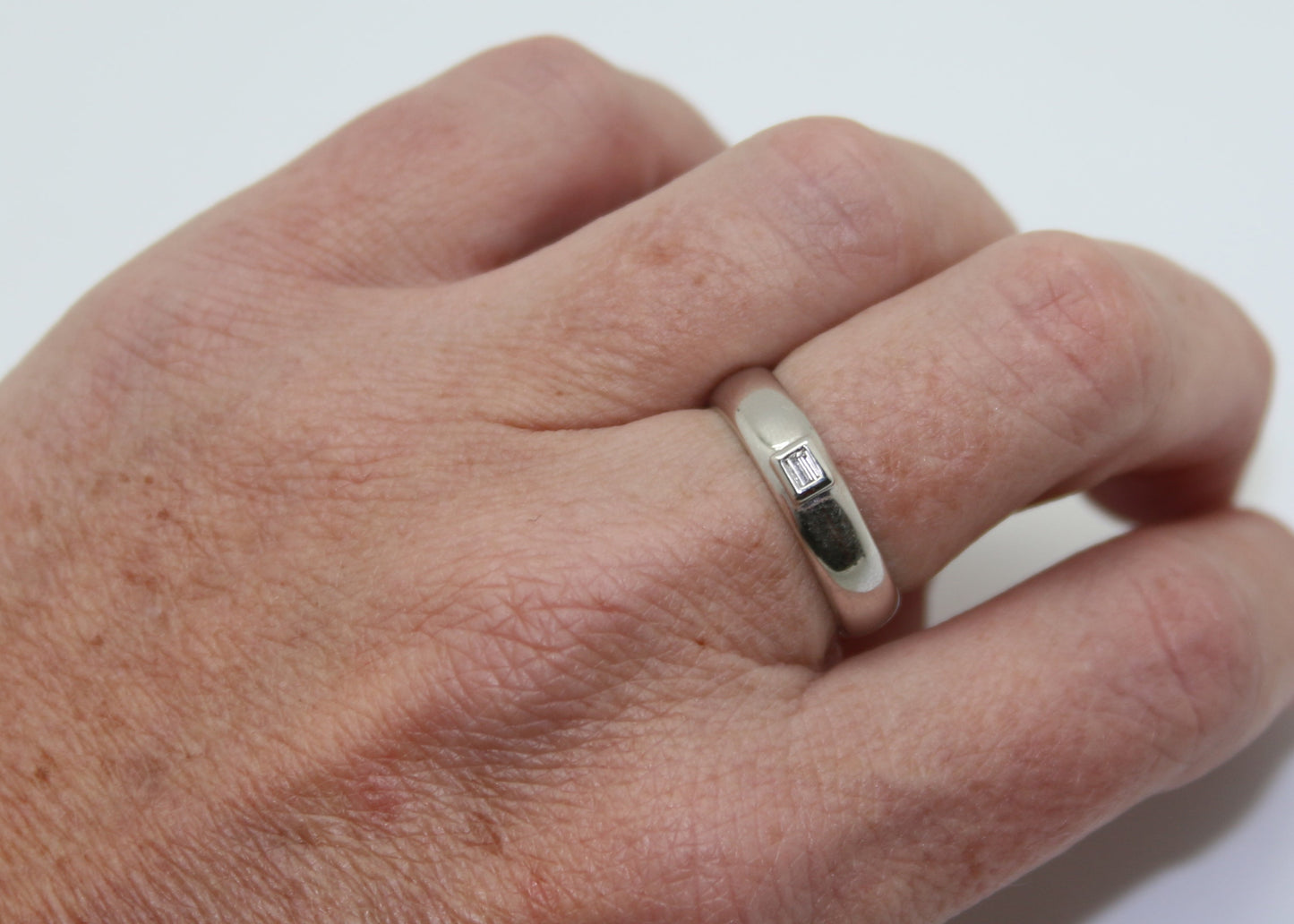 ANILLO DIAMANTE ORO BLANCO