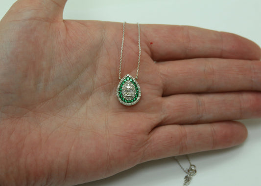 COLLAR GOTA ESMERALDA