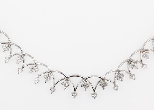 COLLAR FLORES Diamantes