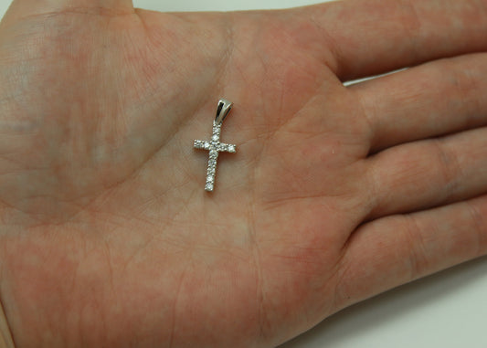 CRUZ ORO BLANCO DIAMANTES