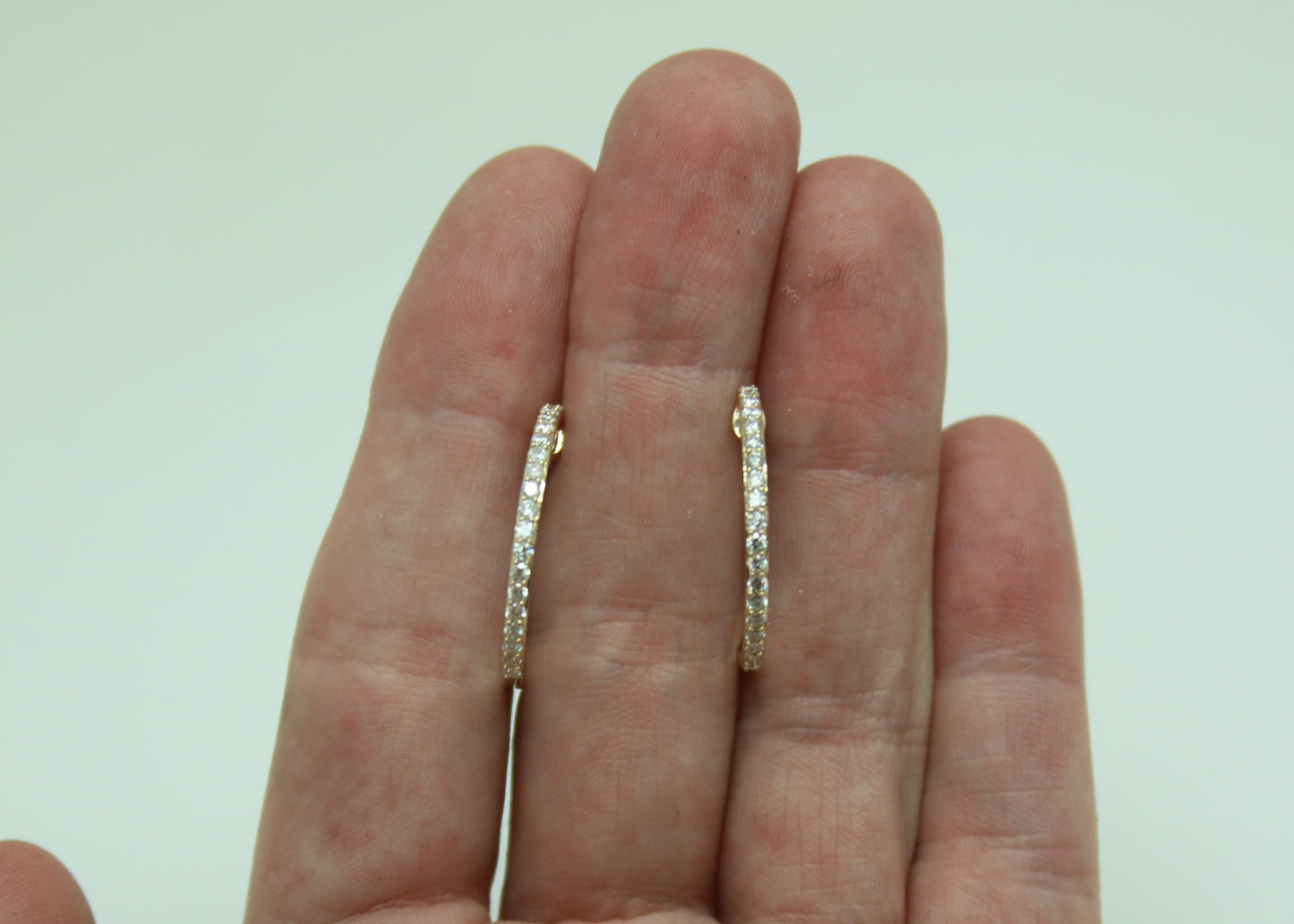 ARRACADAS ORO AMARILLO DIAMANTES