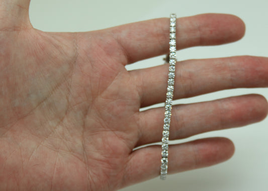 PULSERA TENNIS 5.00 CT BISEL LAB GROWN