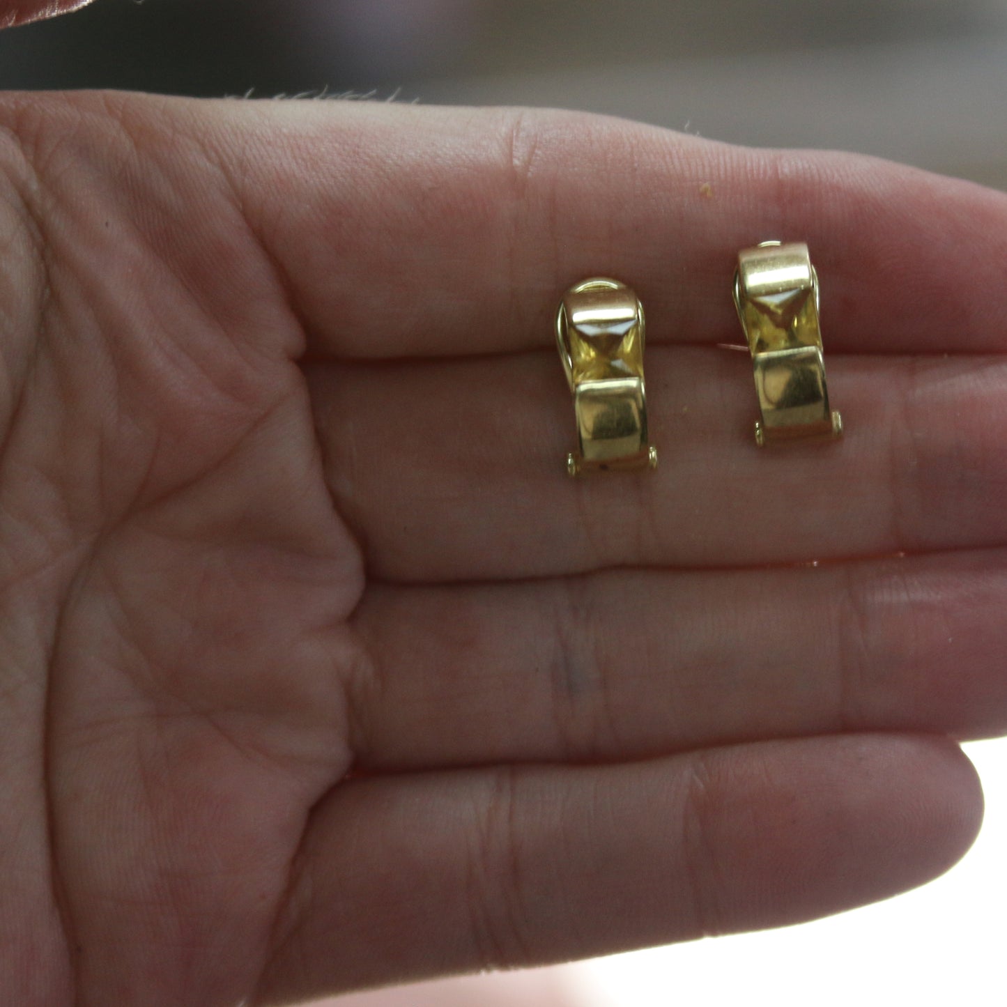 ARRACADAS ORO CITRINO