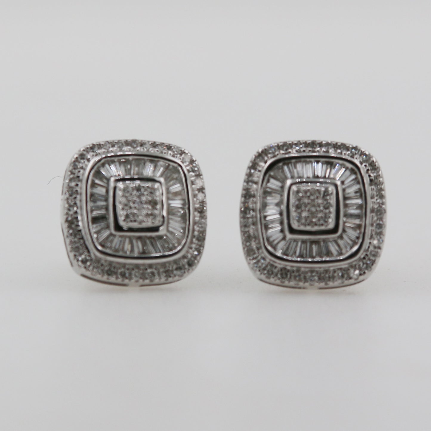 ARETES CUADRADOS DIAMANTES