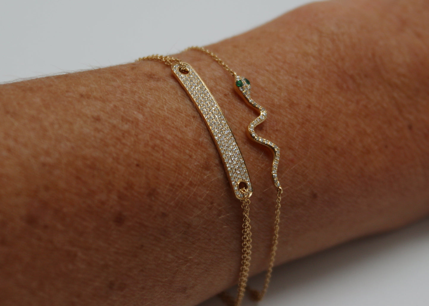 PULSERA BARRA DIAMANTES