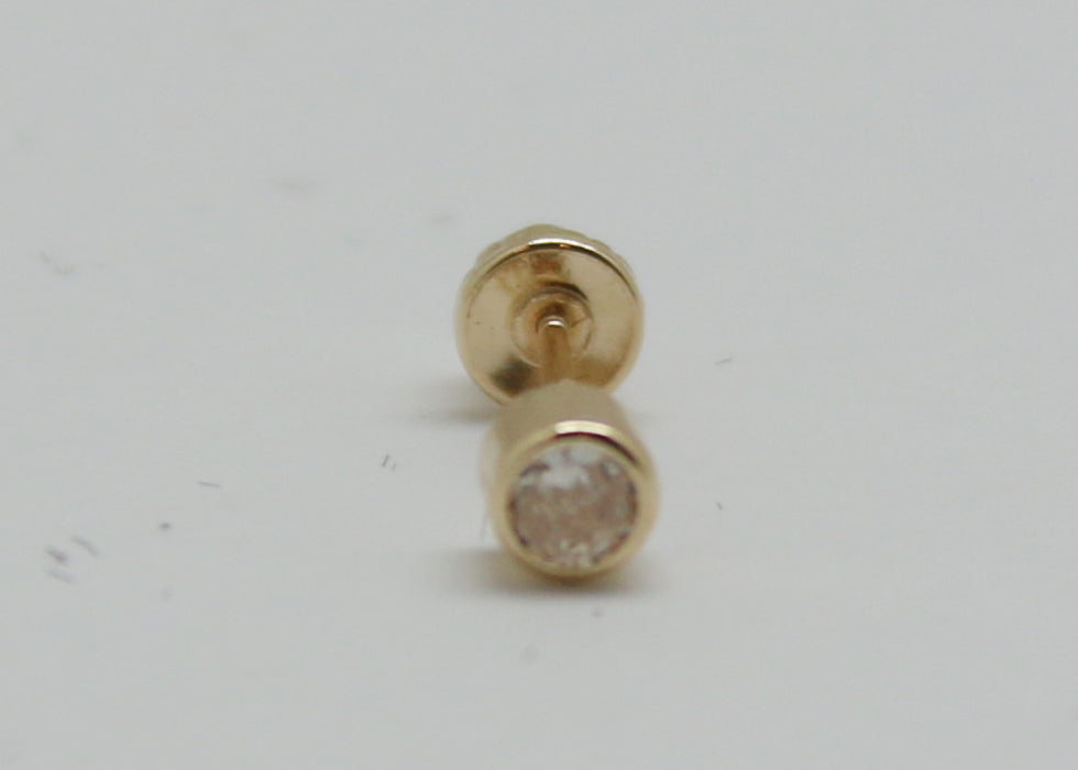 PIERCING BISEL CIRCONIA ORO