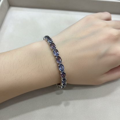 PULSERA ALEJANDRITA PLATA