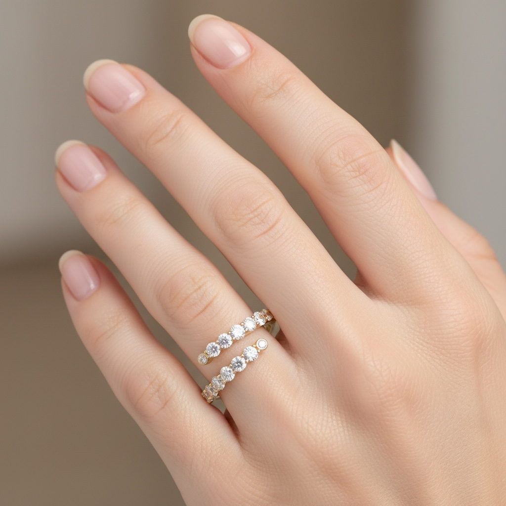 ANILLO ABIERTO DIAMANTES