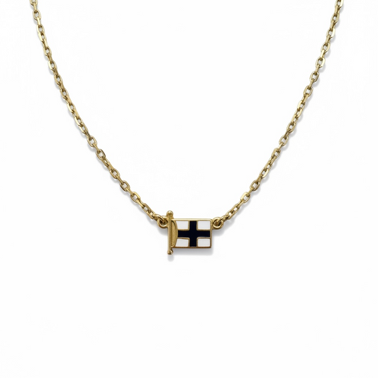 COLLAR BANDERA NÁUTICA ESMALTE