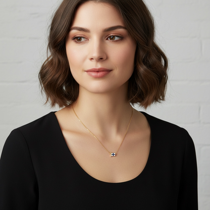 COLLAR BANDERA NÁUTICA ESMALTE