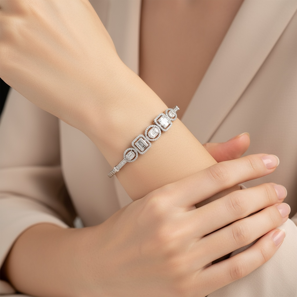 BANGLE MULTISHAPE DIAMANTES