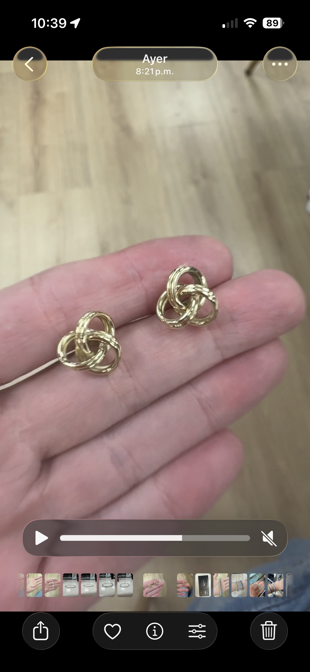 MANCUERNILLAS NUDO ORO