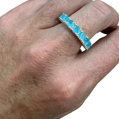ANILLO TOPACIO PLATA