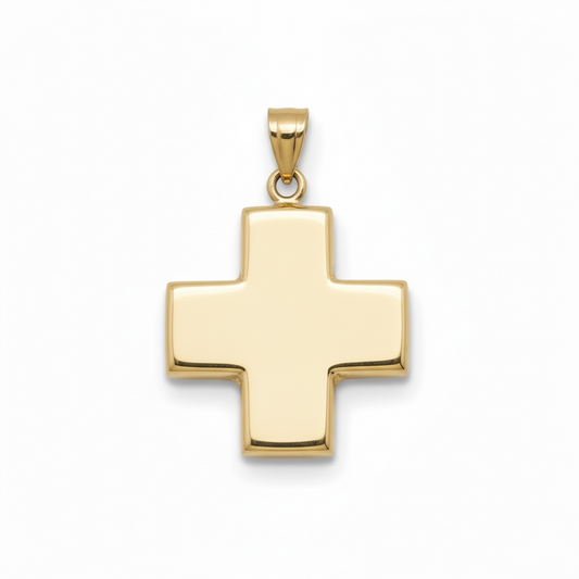 CRUZ LATINA ORO AMARILLO CHICA