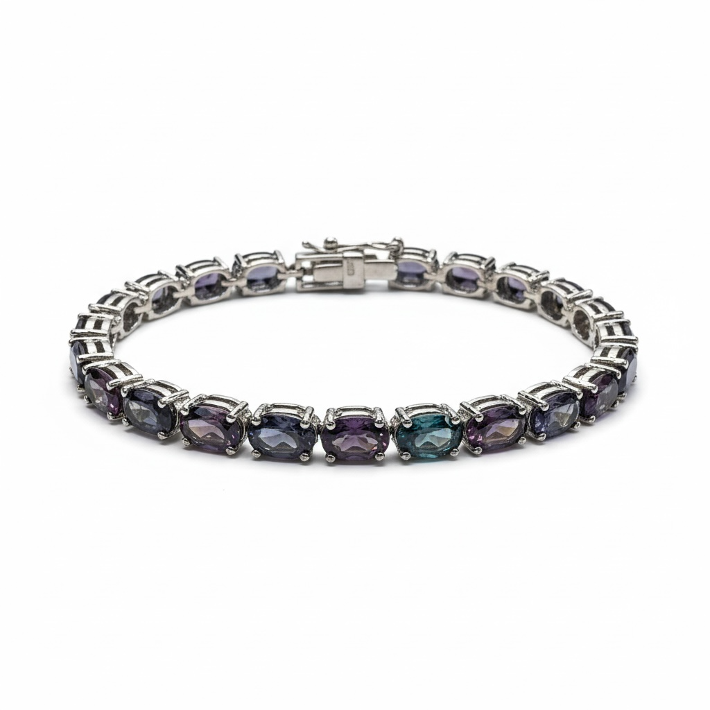 PULSERA ALEJANDRITA PLATA