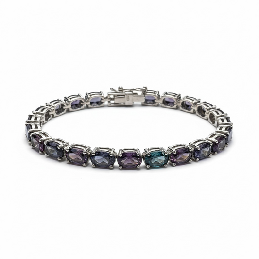 PULSERA ALEJANDRITA PLATA