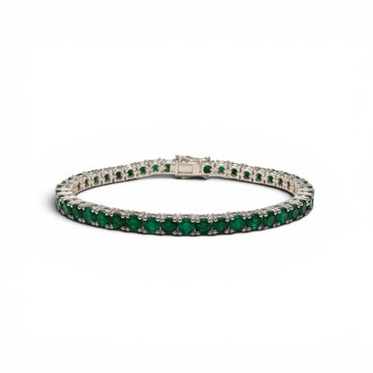 PULSERA PLATA ESMERALDA