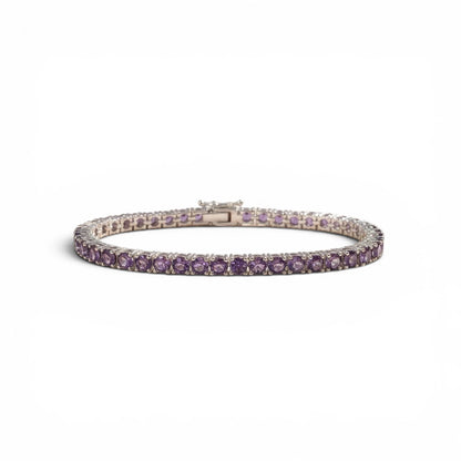 PULSERA PLATA AMATISTA CLARA