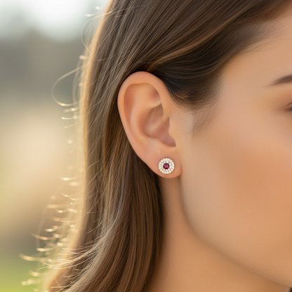 ARETES REDONDOS RUBI