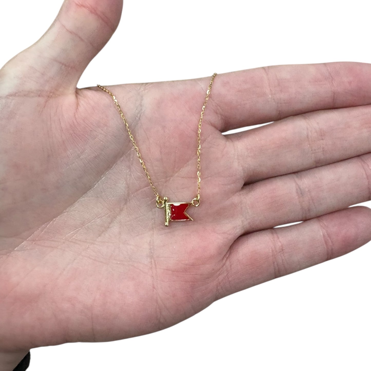 COLLAR BANDERA NÁUTICA ESMALTE