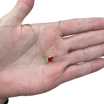 COLLAR BANDERA NÁUTICA ESMALTE