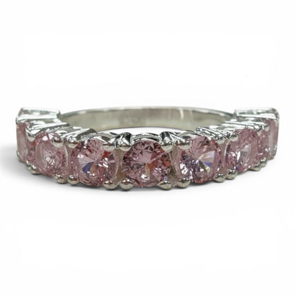 ANILLO KUNZITA PLATA
